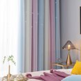 thumbnail image 4 of TFixol 1 Pce Rideau Simple Dégradé à Étoiles Ajourées Double Couche Occultant Chambre Salon Rideau Isolant, 4 of 6