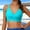 #578-Sky Blue, variant on Warop Women's Fashionable Slimming Bikini Top with Padded Cups for Vacation and Elegant Beachwear