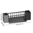 thumbnail image 3 of Étagère de Rangement Multifonctionnelle pour la Cuisine - Organisateur D'Éponges et de Torchons à Poser sur le Plan de Travail - Étagère en Plastique Durable À, Noir, JKODE, 3 of 8