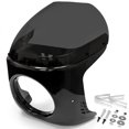thumbnail image 1 of Krator Moto Écran de Phare 7 Pouces Noir & Fumée Compatible avec Honda SL 350 (Modification Peut-tre Requise), 1 of 8