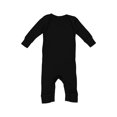 thumbnail image 1 of Justaucorps à Côtes pour Bébé à Jambes Longues, NB, Noir, 1 of 2