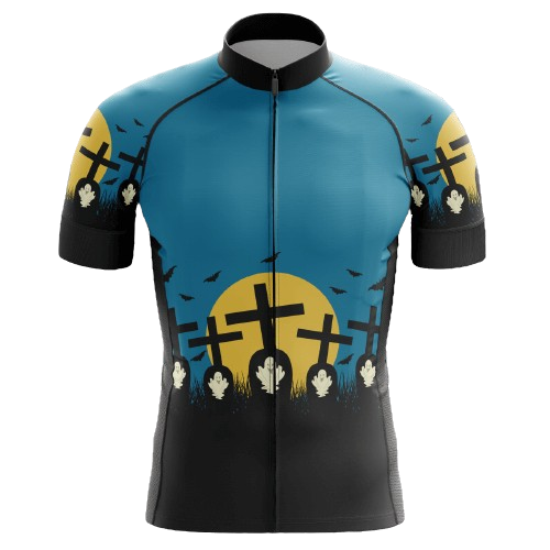 Halloween Graveyard Men's Cycling Jersey - 5XL