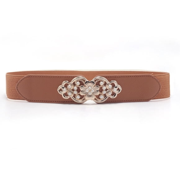 Fashion Women Boho Lady Vintage Leather Buckle Waist Belt Waistband Accessories Belt mens belt Brown