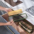 thumbnail image 4 of TIELUTT Airtight Pasta Pantry Container Airtight Food Storage Rice Storage Small Food Storage Containers with Lids Kitchen Storage Containers Glass Air Tight Container Food Storage Containers for Fri, 4 of 4