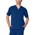 thumbnail image 2 of Adar Addition Scrub Set For Men - Classic V-Neck Scrub Top & Cargo Scrub Pants, 2 of 7