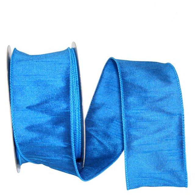 Reliant Ribbon 92975W-050-40H 20.5 Po 20 Yards Dupioni Supreme Wired Edge Ribbon, Royal