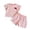 2-Pink, variant on SGMVNU Girls Two Piece Summer Outfits Casual Cap Sleeve Striped Shirt Top Matching Shorts Set Kids Clothes(Size 5-6 Years, 3-Pink)