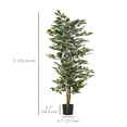 thumbnail image 3 of HOMCOM 5FT Artificial Ficus Tree for Indoor Decoration, 3 of 10