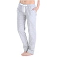 thumbnail image 1 of Pantalon de Pyjama en Flanelle de Coton pour Femmes avec Poches avec Poches, 1 of 6