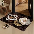 thumbnail image 1 of CaiYueKe Floral Diatomite Bath Mat - Super Absorbent Fast Drying Non Slip Washable Bathroom Rug, Water Absorbing Shower Mat for Toilet Kitchen Laundry Room Entrance Floor Mat, 1 of 7