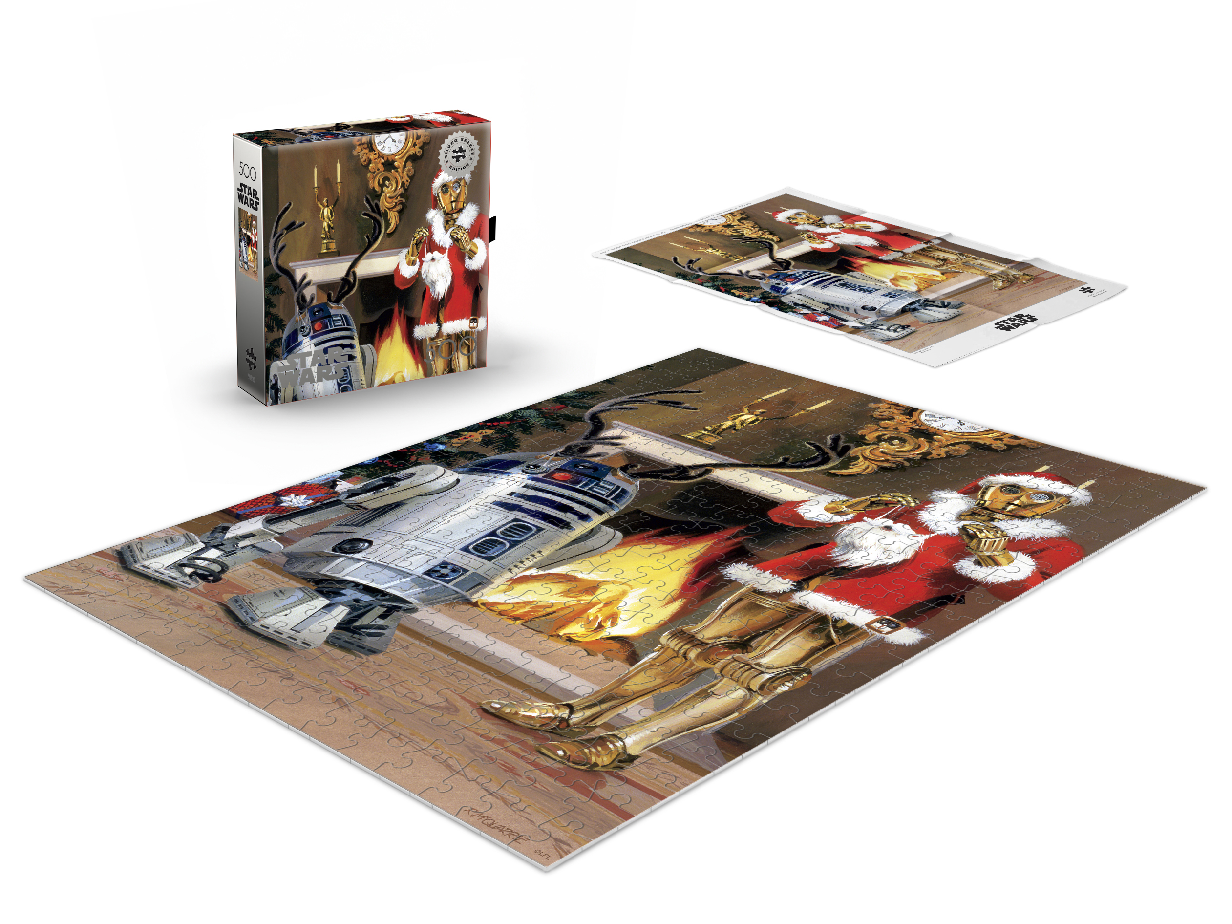 Puzzle à emboîtement de 500 pièces All I Want for Christmas de Buffalo Games pour adulte à partir de 14 ans
