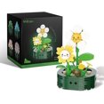 thumbnail image 1 of Garden Yellow Flowers Botanical Collection Set, 142 Pieces Modular Buildings, Decorative Home Office Creative Construction Toy Gifts for Adult Kid, 1 of 5
