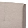 thumbnail image 5 of Baxton Studio Brookfield Lit à Panneaux Très Grand Capitonné, Beige, 5 of 5