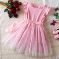thumbnail image 3 of Robe d'Été Décontractée pour Filles Robe Tutu à Manches à Volants pour Filles Robe en Tulle pour Filles de 6-7 Ans, 3 of 8