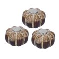 thumbnail image 1 of Cabinet Cup Pull, Drawer Pulls 3 Pcs Easy To Install Classical Pumpkin Design With Screw For Cupboards Silver,Gold, 1 of 8