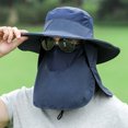 thumbnail image 4 of Maytalsory Waterproof Face Covering Sun Hat For Outdoor Activities Adjustable Hood Purple, 4 of 6