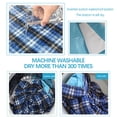 thumbnail image 4 of Large Multicolor Urine Mats TPU Waterproof Cotton TPU Waterproof Washable Incontinence Pad Foldable Diaper Absorbent Mattress Nappy Bed Sheets Blue Plaid2, 4 of 6