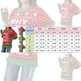 thumbnail image 4 of Zhanying Hauts d'Automne pour Femmes Col Rond Tenue Décontractée Haut des Fêtes Laid Christmas Sweater Tenue de Jeu de Fête, 4 of 4