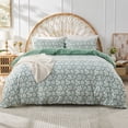 thumbnail image 1 of Gogreen Queen Duvet Cover Set, Soft & Breathable Microfiber 3 Pieces Queen Bedding Sets, Pattern Queen Comfy Duvet Cover Set, with Zipper Closure (Queen), 1 of 8