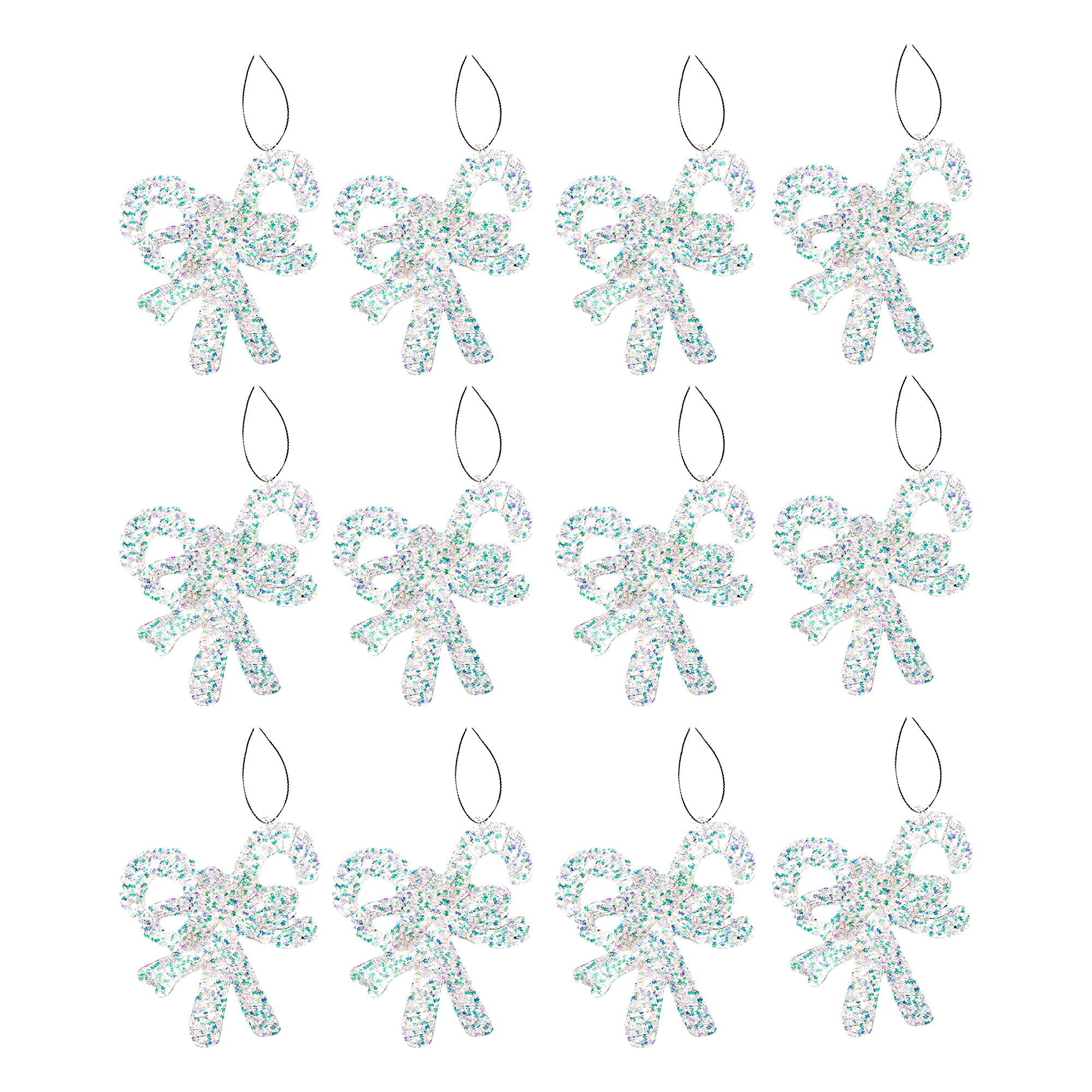 Whimsical Candycane Ornament - Set of 12