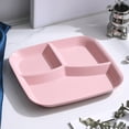thumbnail image 4 of Meilleur Prix, Édition Limitée, Carestorng Assiettes Compartimentées de 10 Pouces de Contrôle pour Manger Souper en Paille pour Enfants Adultes Pique-Nique Assiettes Réutilisables / Plastique, Rose, Akmoler/plastique, Rose, PENDANEM, 4 of 6