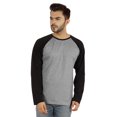 thumbnail image 1 of Inkmeso Men's Regular Fit Round Neck Shirt Solid Raglan Long Sleeve T-Shirts, 1 of 7
