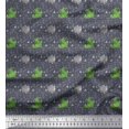 thumbnail image 1 of Soimoi Poly Georgette Fabric Geometric Shapes,Crocodile & Rhinoceros Kids Fabric Prints by Yard 42 Inch Wide, 1 of 3