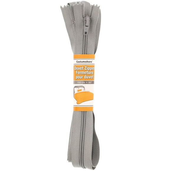 COSTUMAKERS #3 Nylon Coil Duvet Closed-End Zipper 150 cm (59 in), Grey