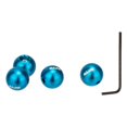 thumbnail image 1 of 4 Pieces Bike Brake er Inner Cable End Caps Crimping Parts Blue, 1 of 7