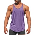 thumbnail image 1 of Lmnyox Men's Workout Tank Tops Cotton Sleeveless Stretchy Training Muscle Tee Quick Dry Athletic Shirts, 1 of 5