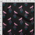 thumbnail image 3 of oneOone Cotton Silk Fabric Leaves|Bird & Floral Block Print Fabric BTY 42 Inch Wide, 3 of 4