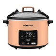 thumbnail image 1 of Gourmia 4.5 QT Programmable Slow Cooker, 5 Presets, Keep Warm, Peach, 1 of 6