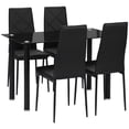 thumbnail image 1 of HOMCOM Dining Table Set Modern Kitchen Table and Chairs Set 5 Pieces, 1 of 10