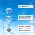 thumbnail image 3 of WHEANG Reflective 3D Stainless Bird Scare Devices Wind Garden Decor Outdoor, 3 of 4