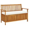 thumbnail image 1 of vidaXL Garden Storage Bench Solid Acacia Wood 120x63x84 cm, 1 of 5
