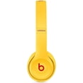 thumbnail image 3 of Restored Beats Solo3 Wireless On-Ear Headphones - W1 Chip, Class 1 Bluetooth, 40 Hours of Listening Time, Built-In Microphone and Controls - (Club Yellow), 3 of 7