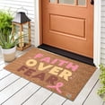 thumbnail image 2 of Cancer Awareness Doormat Ribbon Design Non Indoor Outdoor Custom Welcome Mat for Home Support Cause, 2 of 6