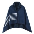 thumbnail image 1 of 2025 Poncho à Grand devant pour Femmes, Doublé en Satin, Chandail à Capuchon, Foulard, Chandail, Foulard, Haut, Robe Tricotée Style Régence, S, Châles Élégants, Cape, Foulard en Coton pour Femmes, Tête, Automne, 1 of 2