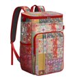 thumbnail image 1 of Retro Tribal Insulated Cooler Backpack - 20L Soft Cooler Bag, Rustic Home Decor for Picnic, 1 of 6