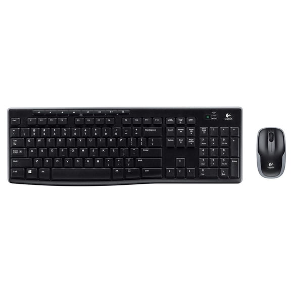 Logitech Wireless Keyboard And Mouse Combo MK270 - Black