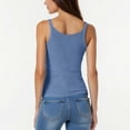 thumbnail image 4 of Yuyuzo Plus Size Tank Tops for Women Ribbed Knit Sleeveless Crop Tops Round Neck Slim Fitted Soft Base Layer Camis Tees, 4 of 5