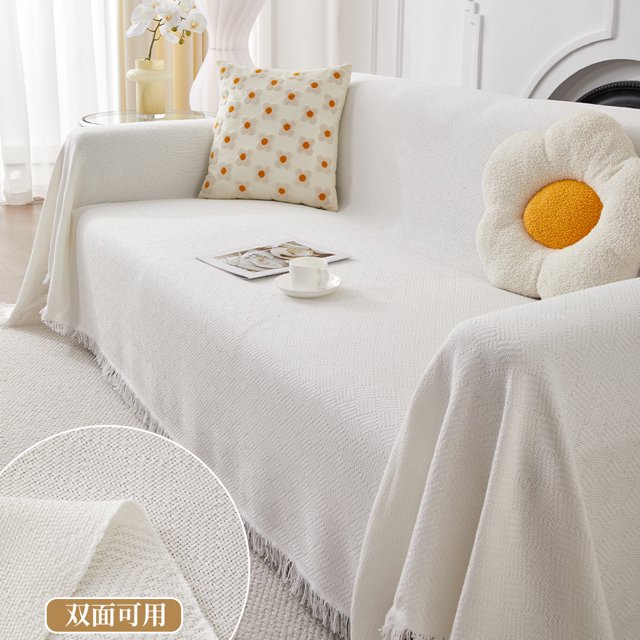 New Chenille Sofa Blanket Multipurpose Solid Color Furniture Cover Sectional Sofa Mat Sofa Towel Covers Home Living Room Decor