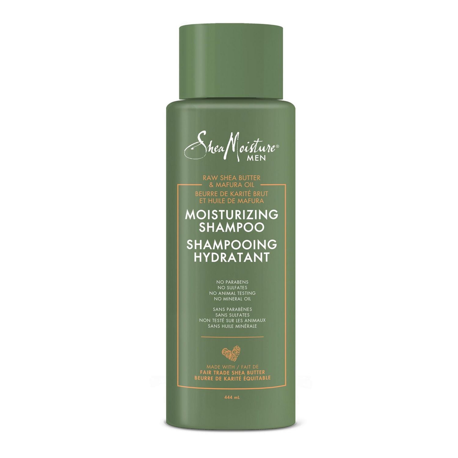 SheaMoisture Men Shampoo Moisturizing Raw Shea Butter & Mafura Oil, 444 ml