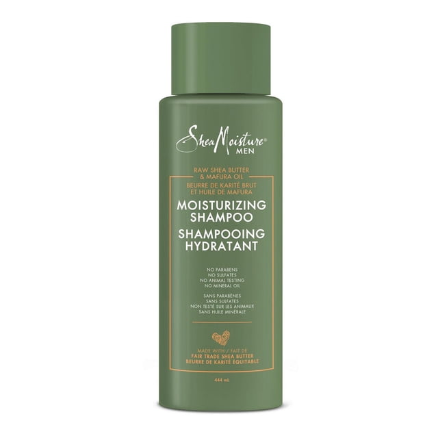 SheaMoisture Men Shampoo Moisturizing Raw Shea Butter & Mafura Oil, 444 ml