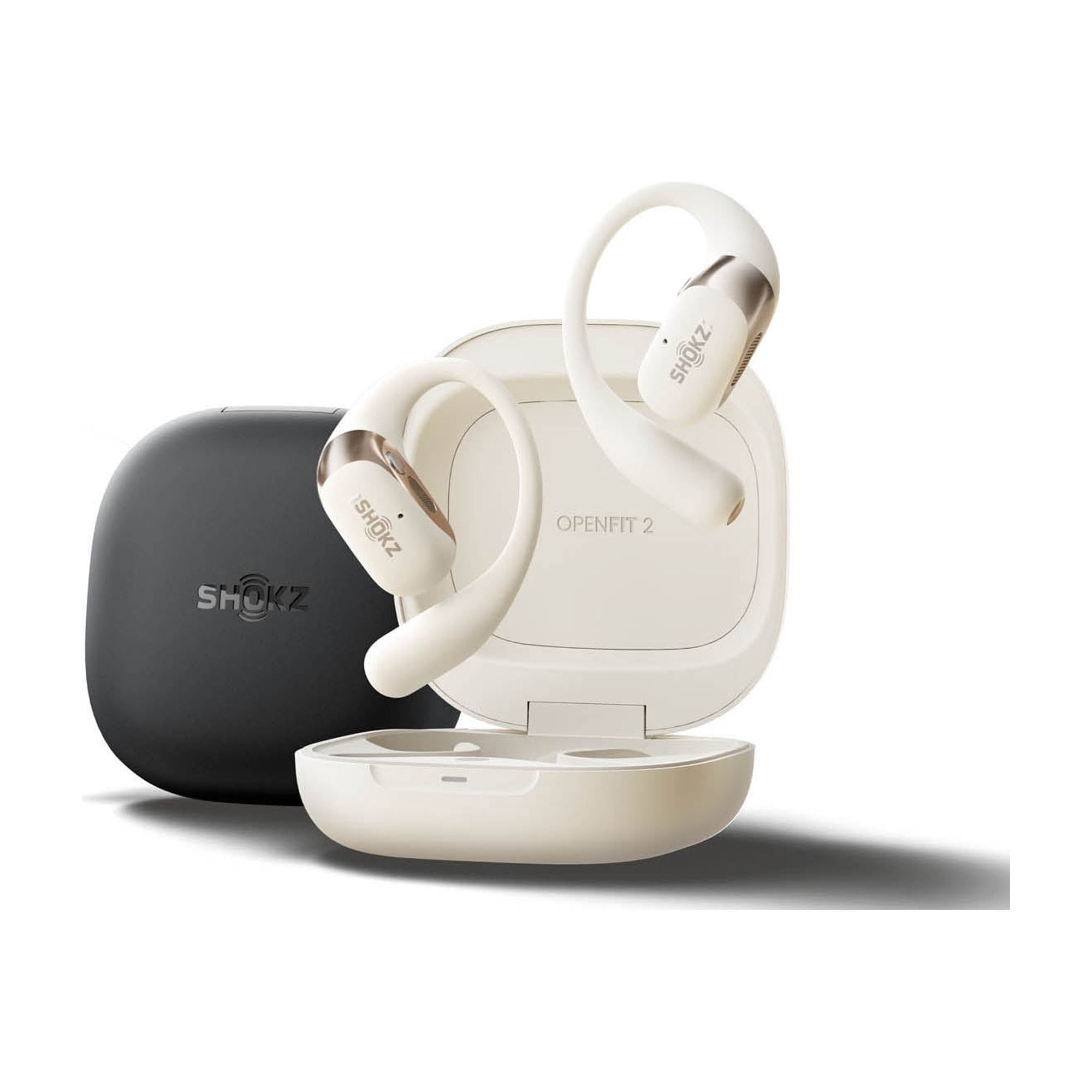Shokz - OpenFit 2, Open-Ear True Wireless Earbuds - Beige