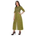 thumbnail image 3 of Moomaya Printed Kurta Summer Wear Ladies Kurti Front Slit Tunic Tops Women, 3 of 5