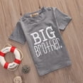 thumbnail image 5 of Summer Tops Matching Gray Big Brother T-shirt Tee / White Little Brother Romper, 5 of 5