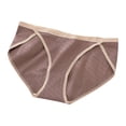 thumbnail image 2 of Clearance & Promo,Women's Seamless High Slit Underwear, Color Blocked, Plus Size, Soft Material, Comfortable Fit, Everyday Wear, Breathable, Seamless Design Versatile Wardrobe Staple|Cotton,Coffee, 2 of 8