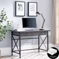 thumbnail image 2 of Bowery Hill Contemporary Writing and Computer Desk in Black, 2 of 8