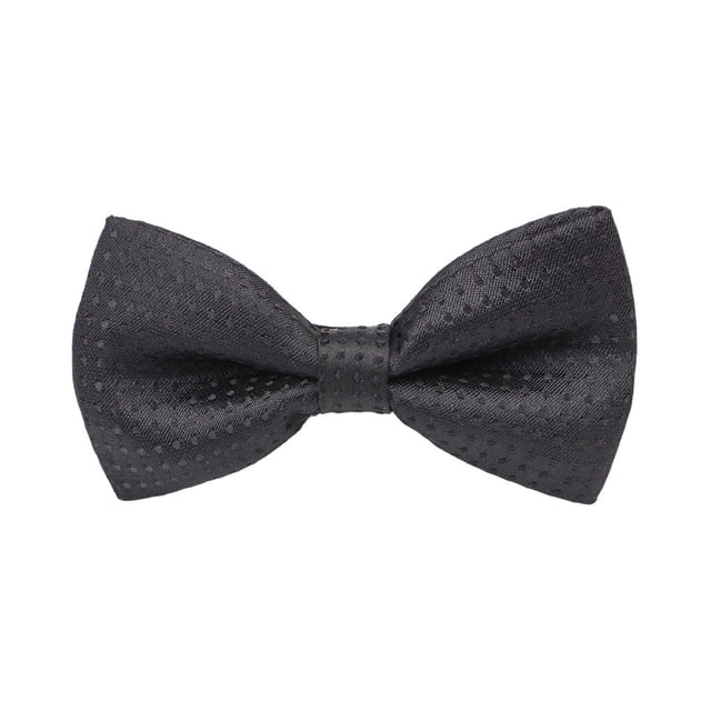 letairis Children Fashion Formal Dot Bowtie Wide Applications Adjustable Clips Compact Full black